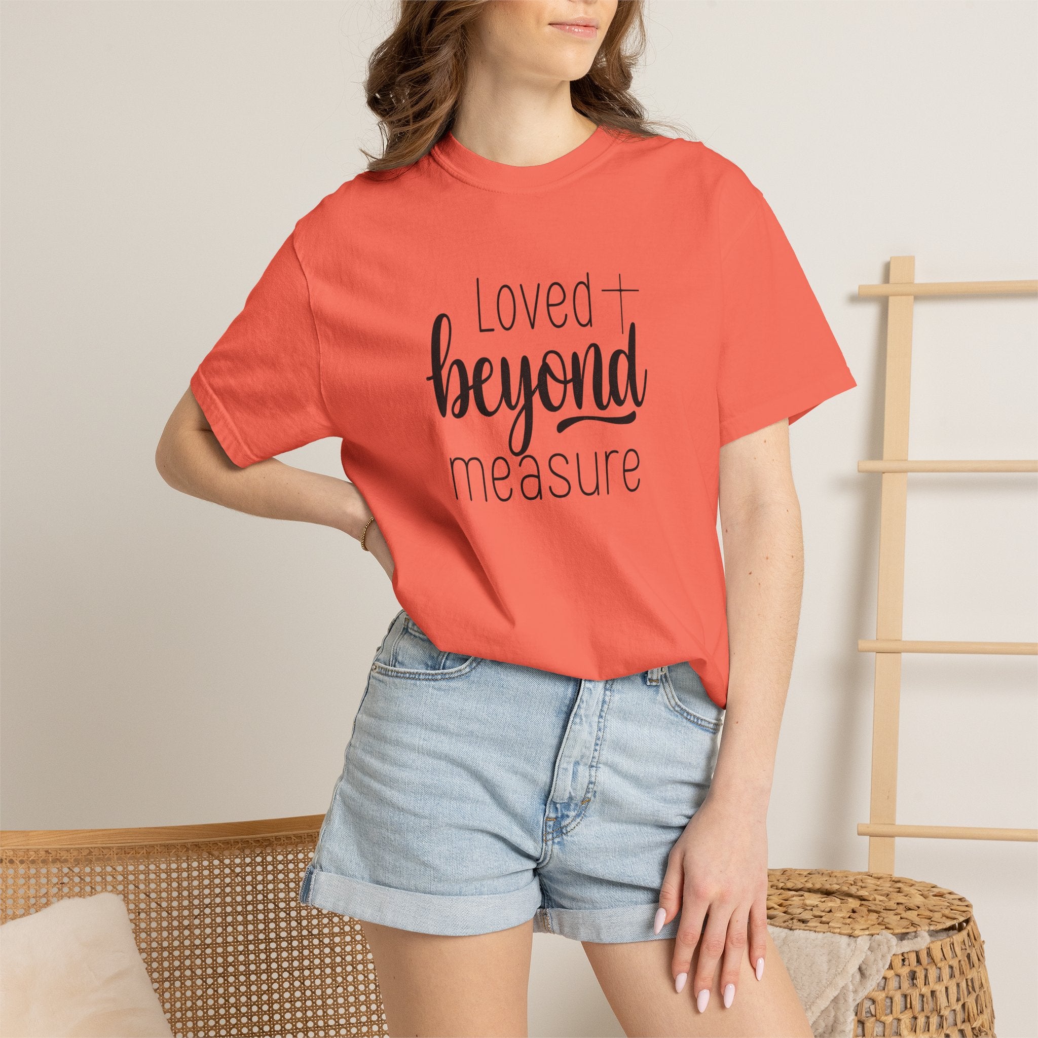 Loved Beyond Measure Unisex Garment-Dyed T-Shirt Soft Cotton Faith Shirt Christian Gift Tee S–4XL