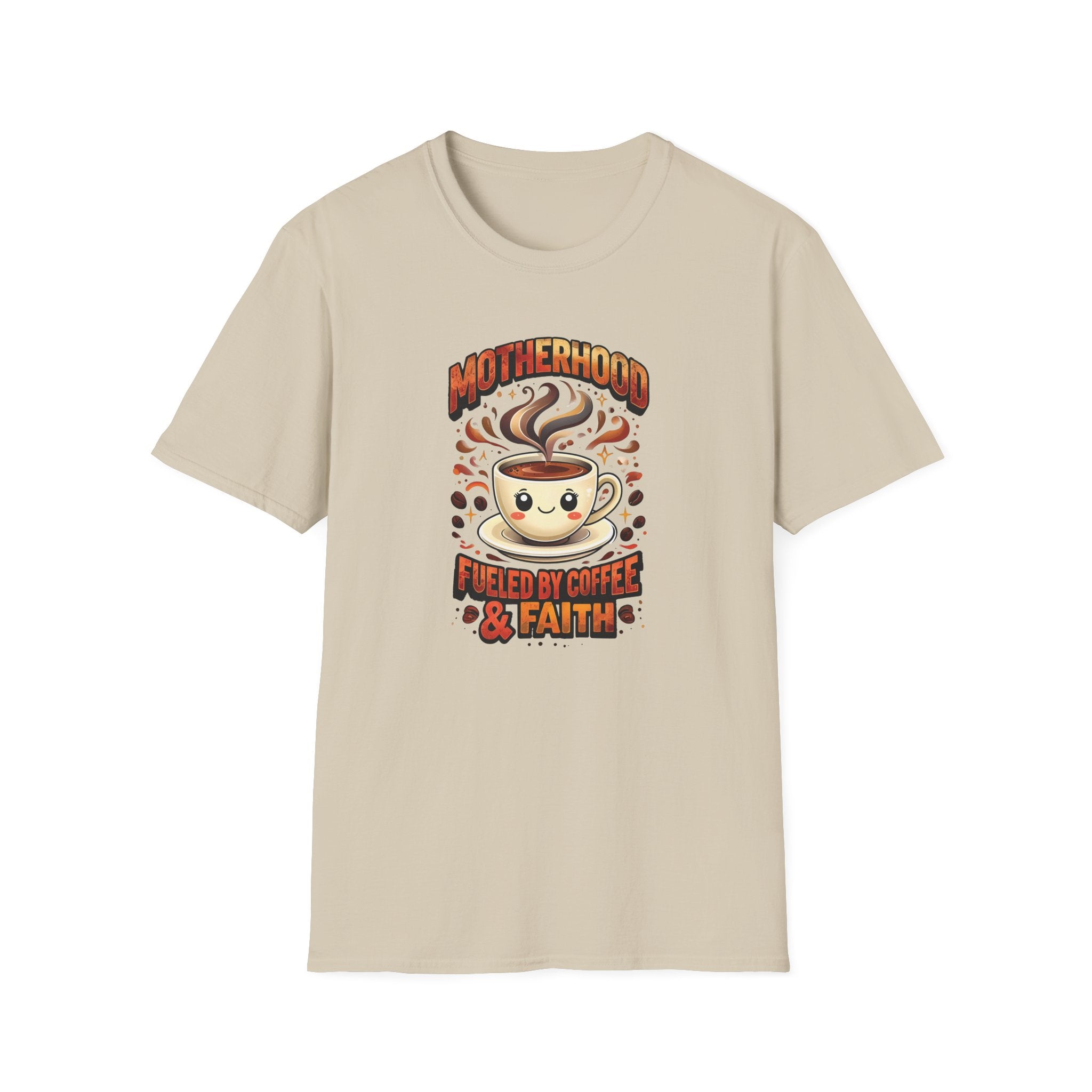 Motherhood Fueled By Coffee & Faith Gildan tshirt | Christian Mom Shirt and gift