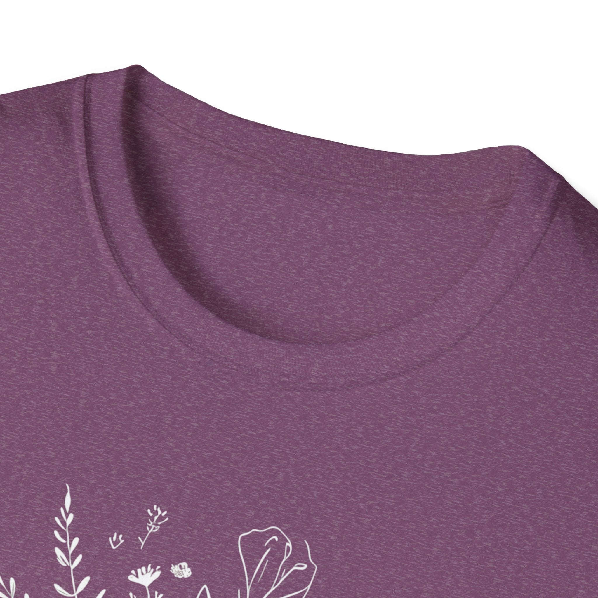 Created with Purpose Carried By Grace Christian Floral Gildan T-Shirt Women’s Faith Shirt Minimalist Design Soft Cotton Tee