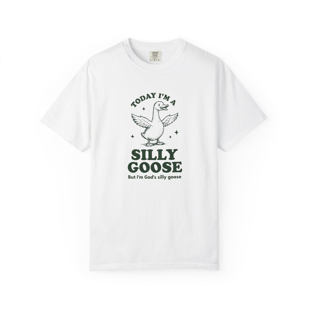 God’s Silly Goose without the tie | Unisex Garment Dyed Comfort Colors | Christian Graphic T-shirt | S-4XL