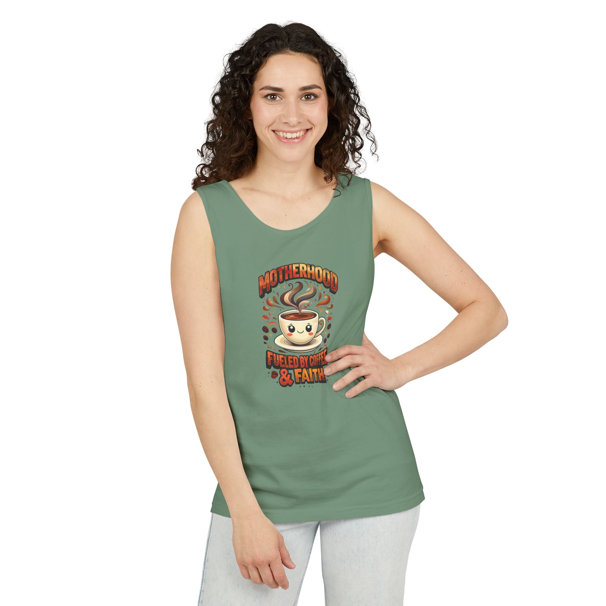 Motherhood Comfort Colors Tank Top | Relaxed Garment-Dyed Cotton Tee | Women’s Gift