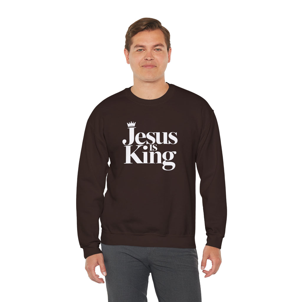 Jesus Is King Sweatshirt — Christian Faith Crewneck