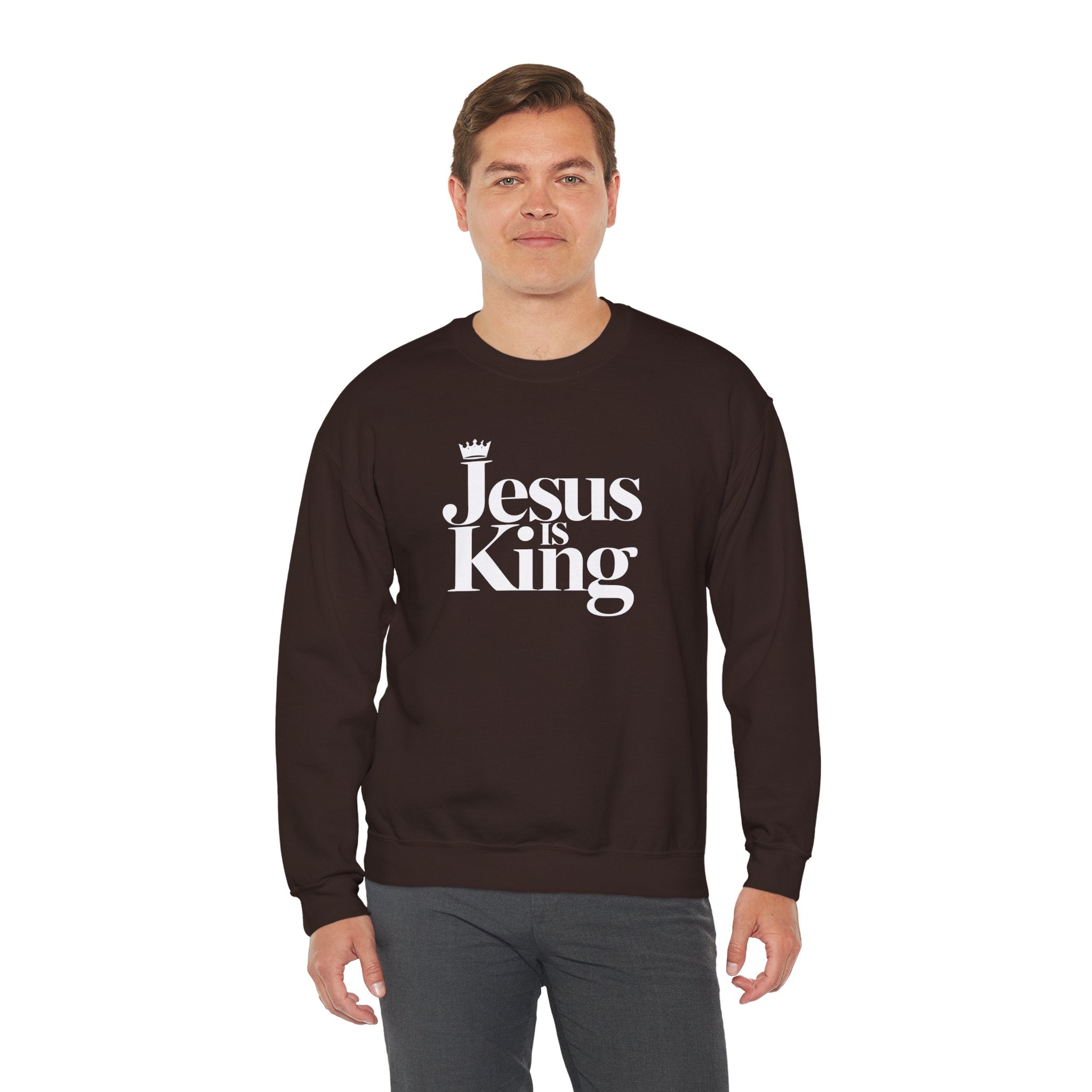 Jesus Is King Sweatshirt — Christian Faith Crewneck