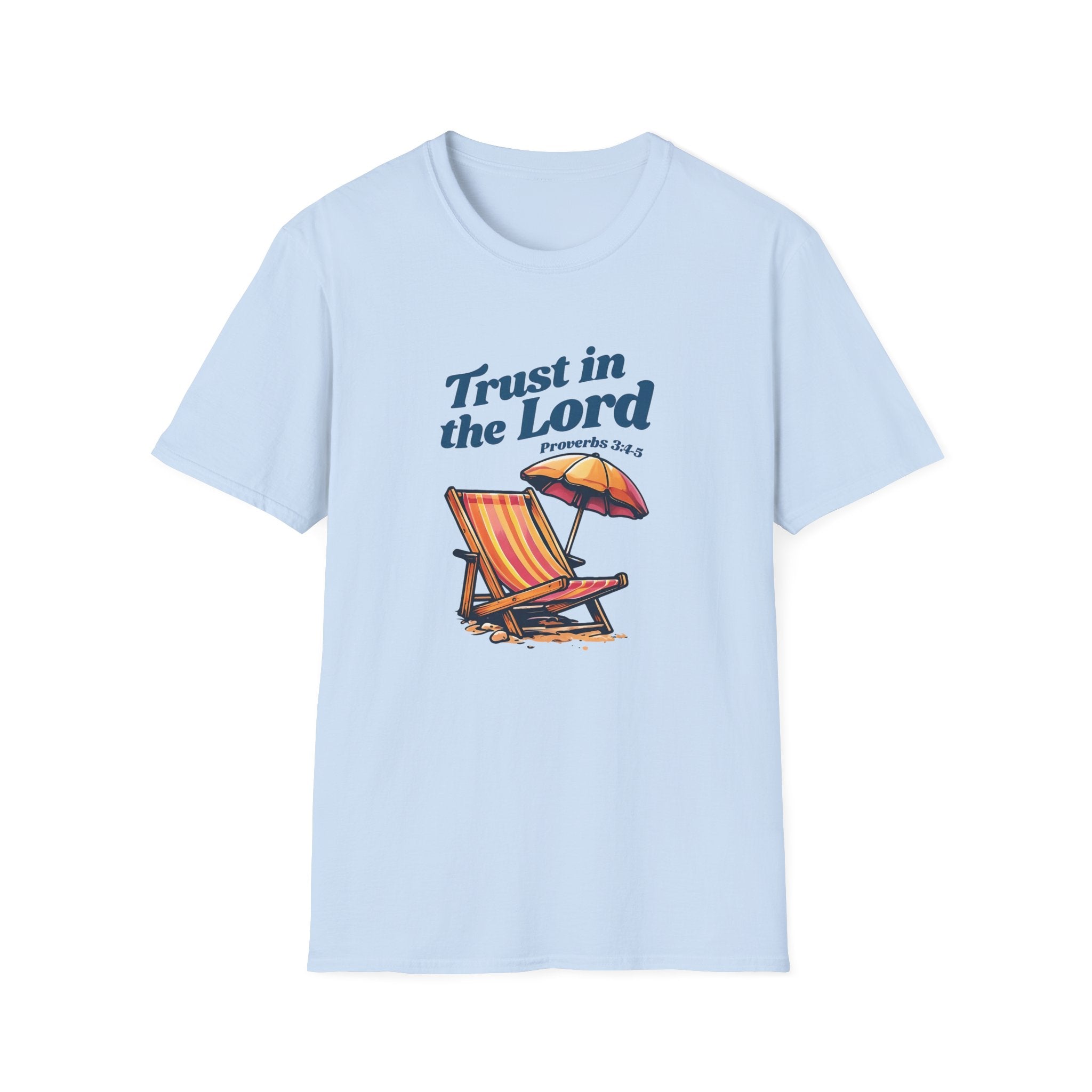 Trust in the Lord Gildan Christian T-Shirt | Beach Graphic Tee | Jesus Shirt | Faith Apparel