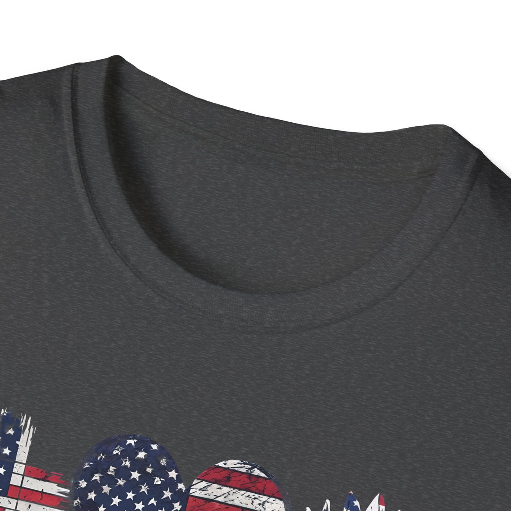 Jesus Love America Shirt | Patriotic Christian T-Shirt | Faith Based 4th of July Outfit