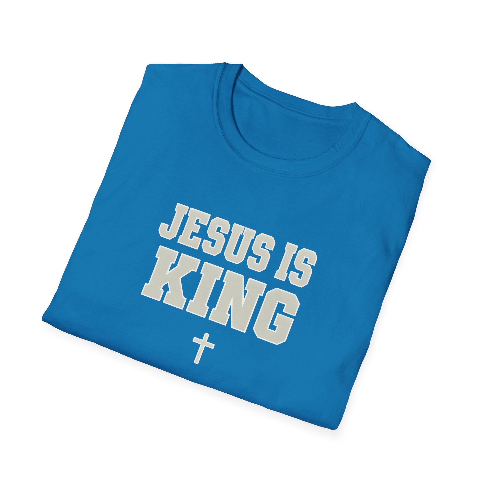 Jesus is King Unisex Gildan Softstyle T-Shirt | Christian Faith Apparel | Christian Gifts