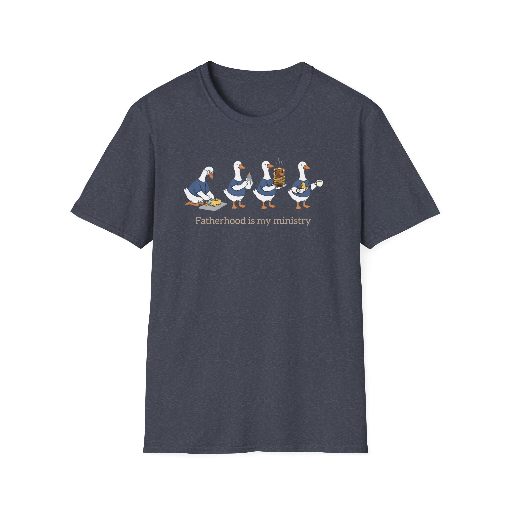 Fatherhood Is My Ministry Gildan T-Shirt | Christian Dad Gift | Faith-Based Tee
