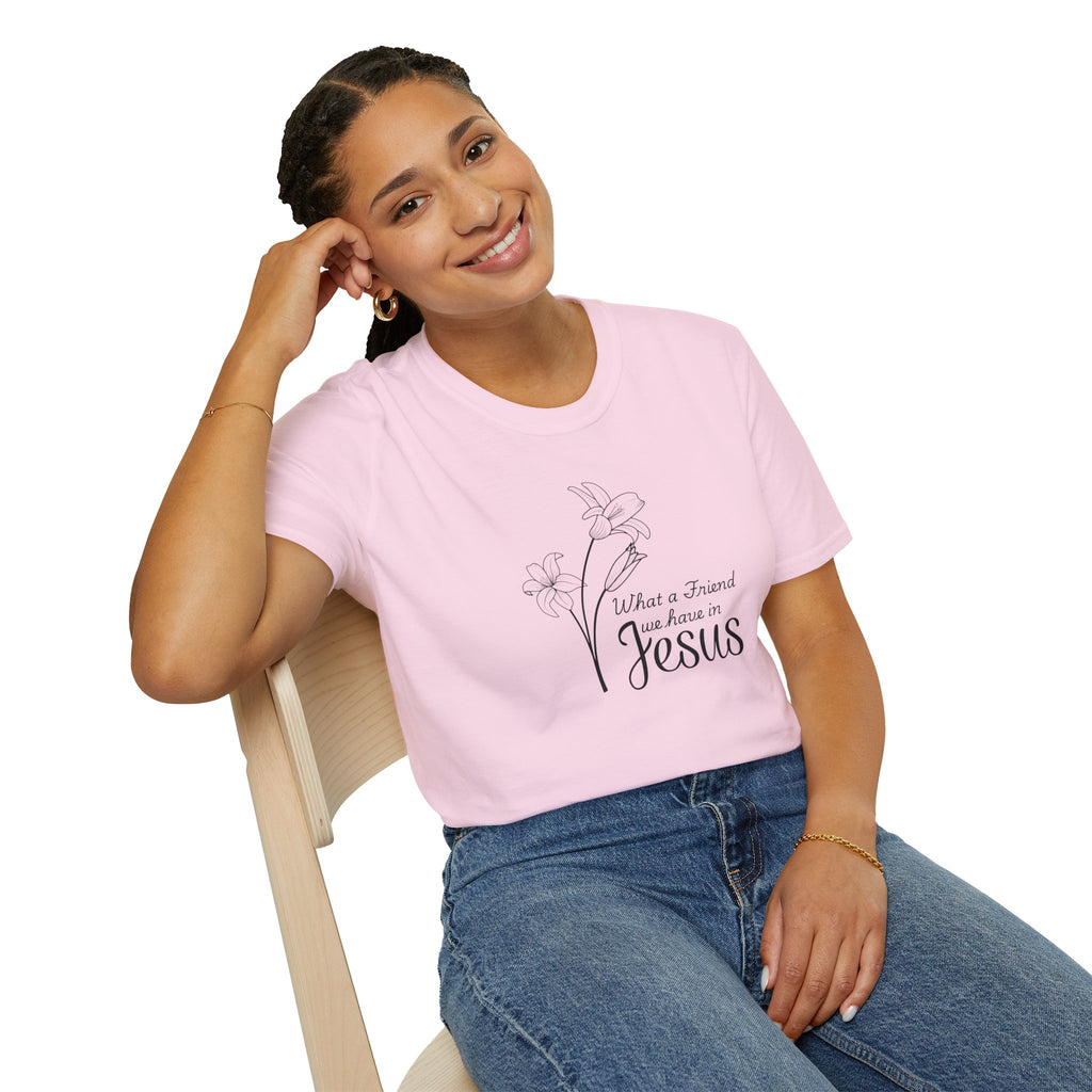 What a Friend We Have in Jesus Gildan Christian T-Shirt |  Faith Graphic Tee | Christian Gifts