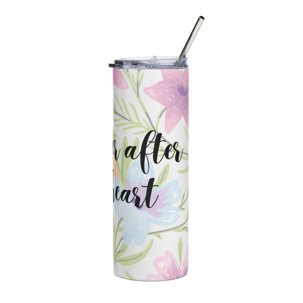 A Mother After God’s Heart 20 oz Tumbler | Christian Mom Gift | Floral Stainless Steel Travel Cup