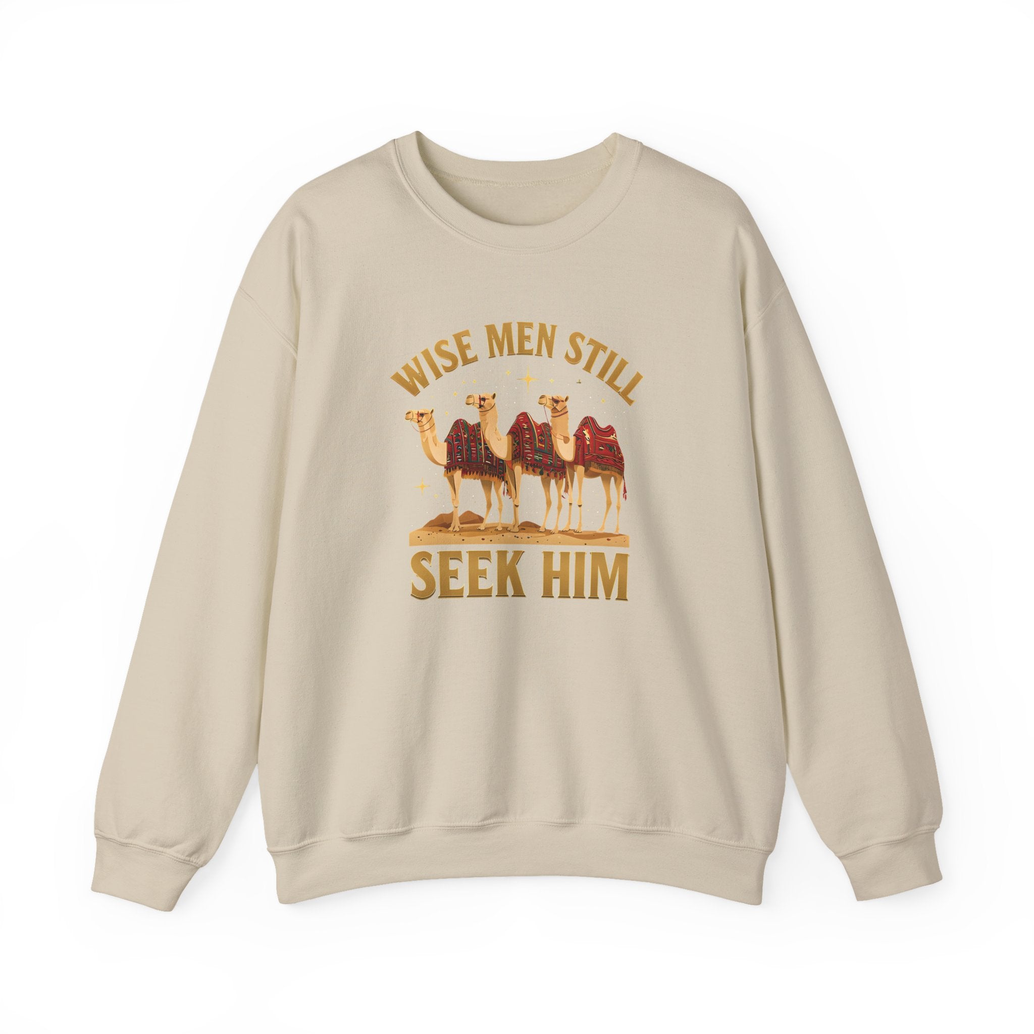 Wise Men Still Seek Him Gildan Unisex Crewneck Sweatshirt | Gift for Men | Religious Holiday Apparel
