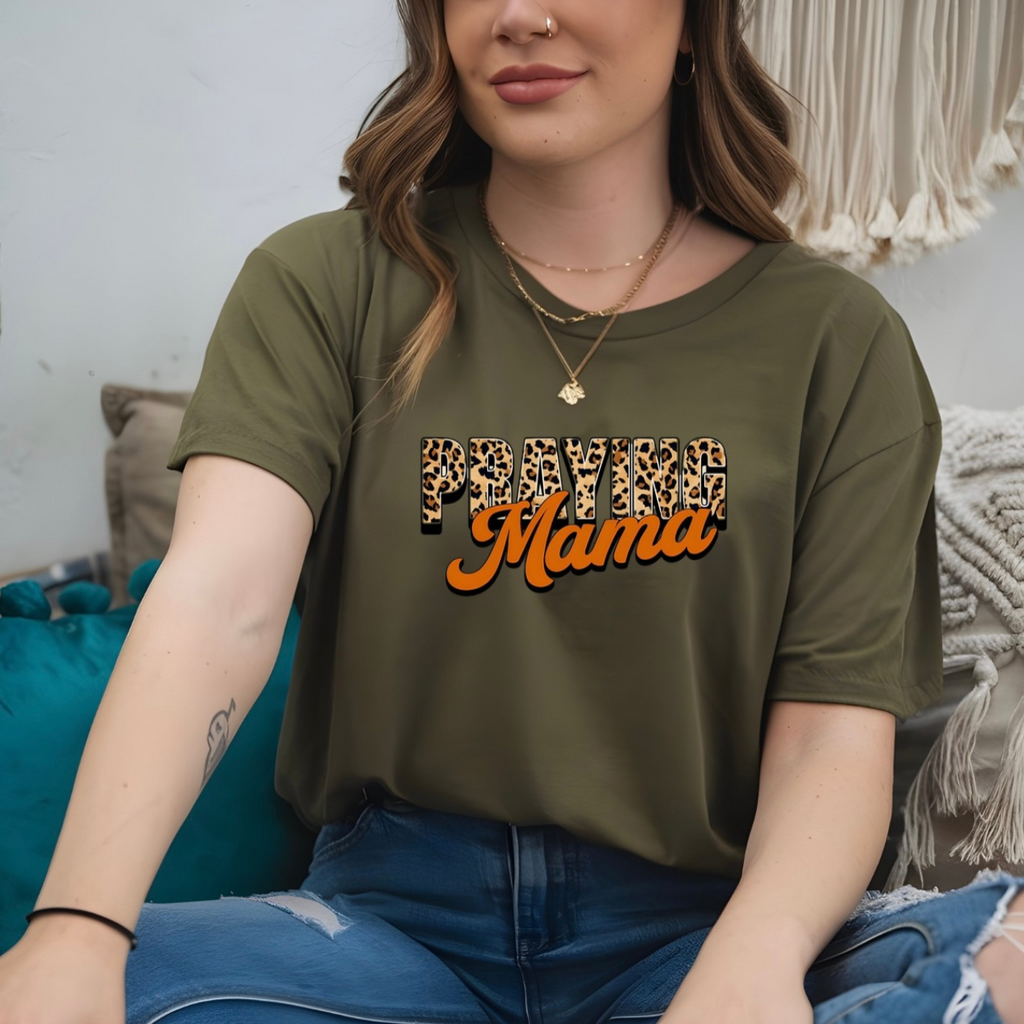 Praying Mama Christian Comfort Colors garment-dyed t-shirt — Christian mom graphic tee gift S-4XL