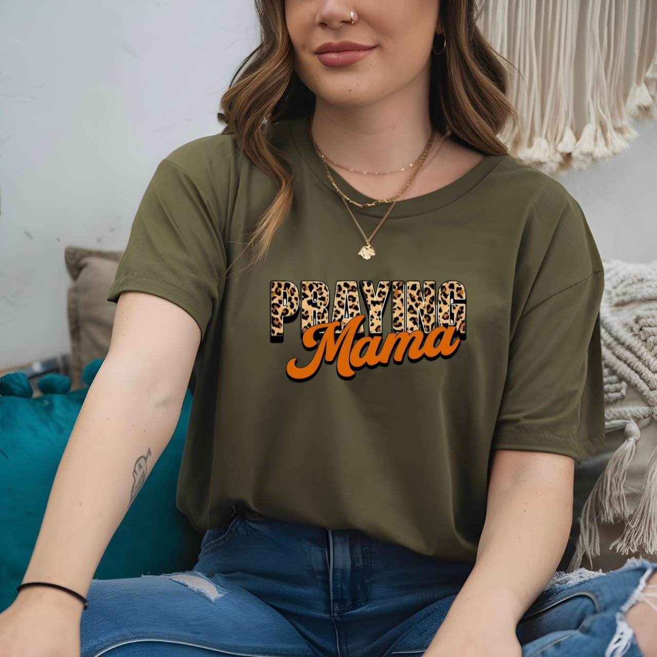 Praying Mama Christian Comfort Colors garment-dyed t-shirt — Christian mom graphic tee gift S-4XL