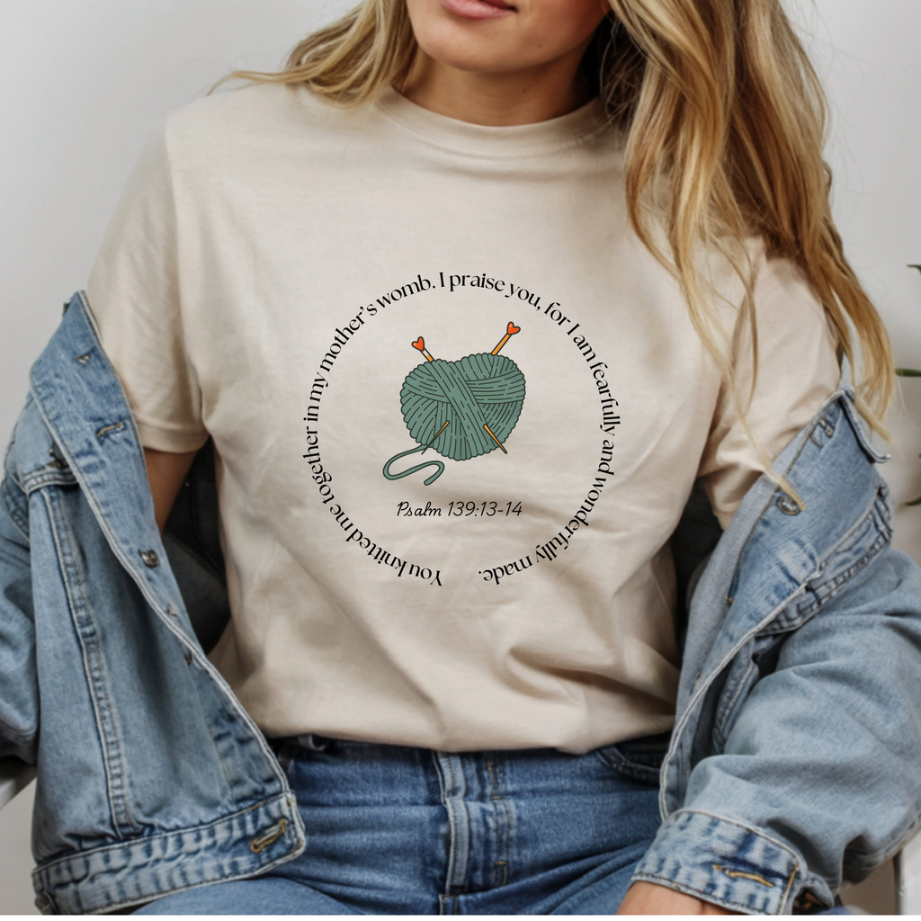 Fearfully and Wonderfully Made Psalm 139:13-14 Christian Gildan unisex t-shirt — faith gift for her