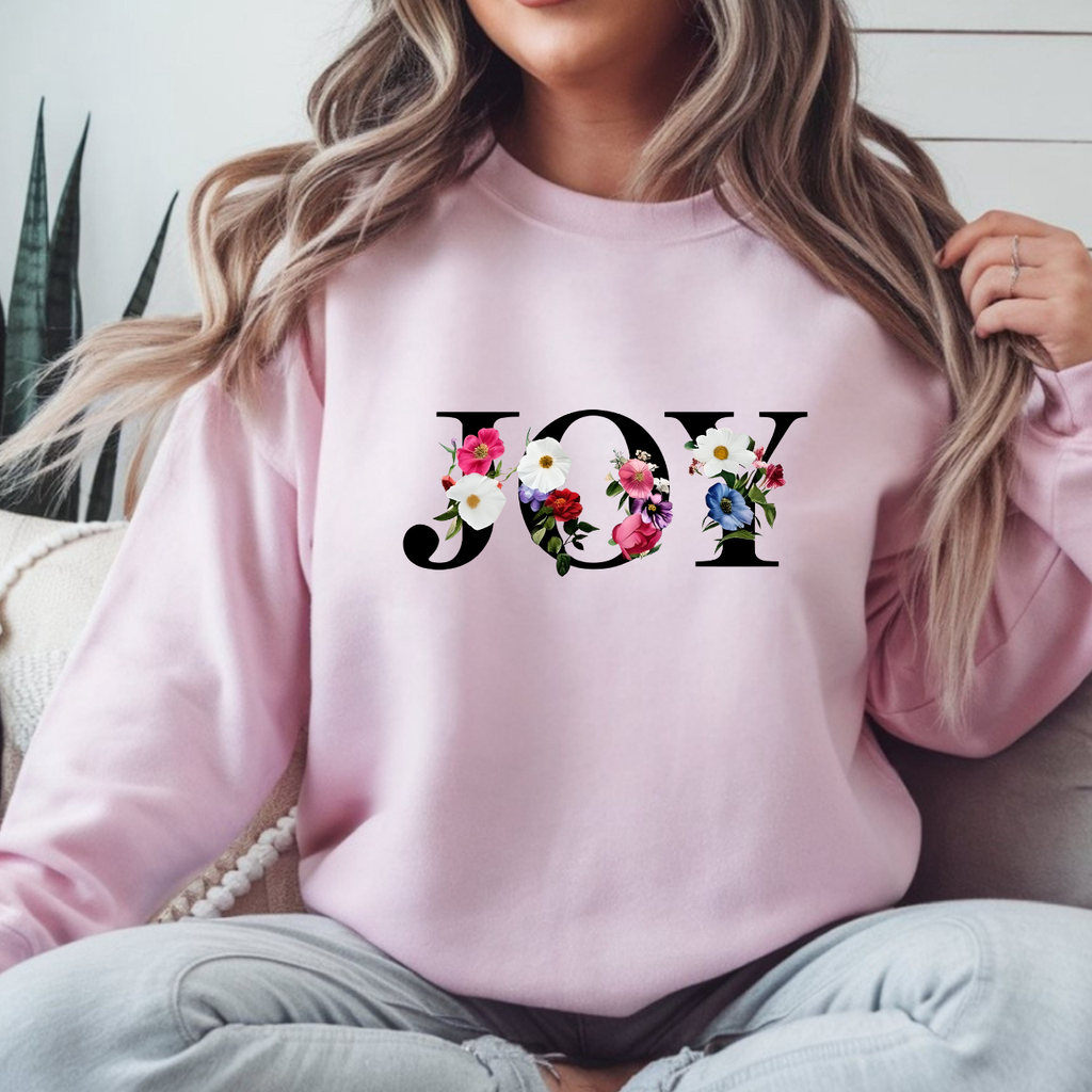 JOY Christian Gildan Unisex Crewneck Sweatshirt | Faith Top | Christian Gift
