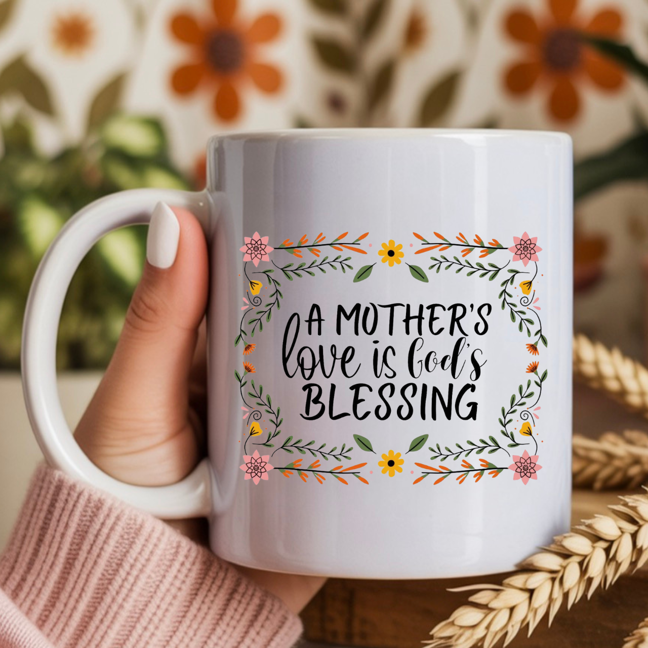 A Mother’s Love Is God’s Blessing | Mother’s Day Coffee Mug | Christian Gift for Mom