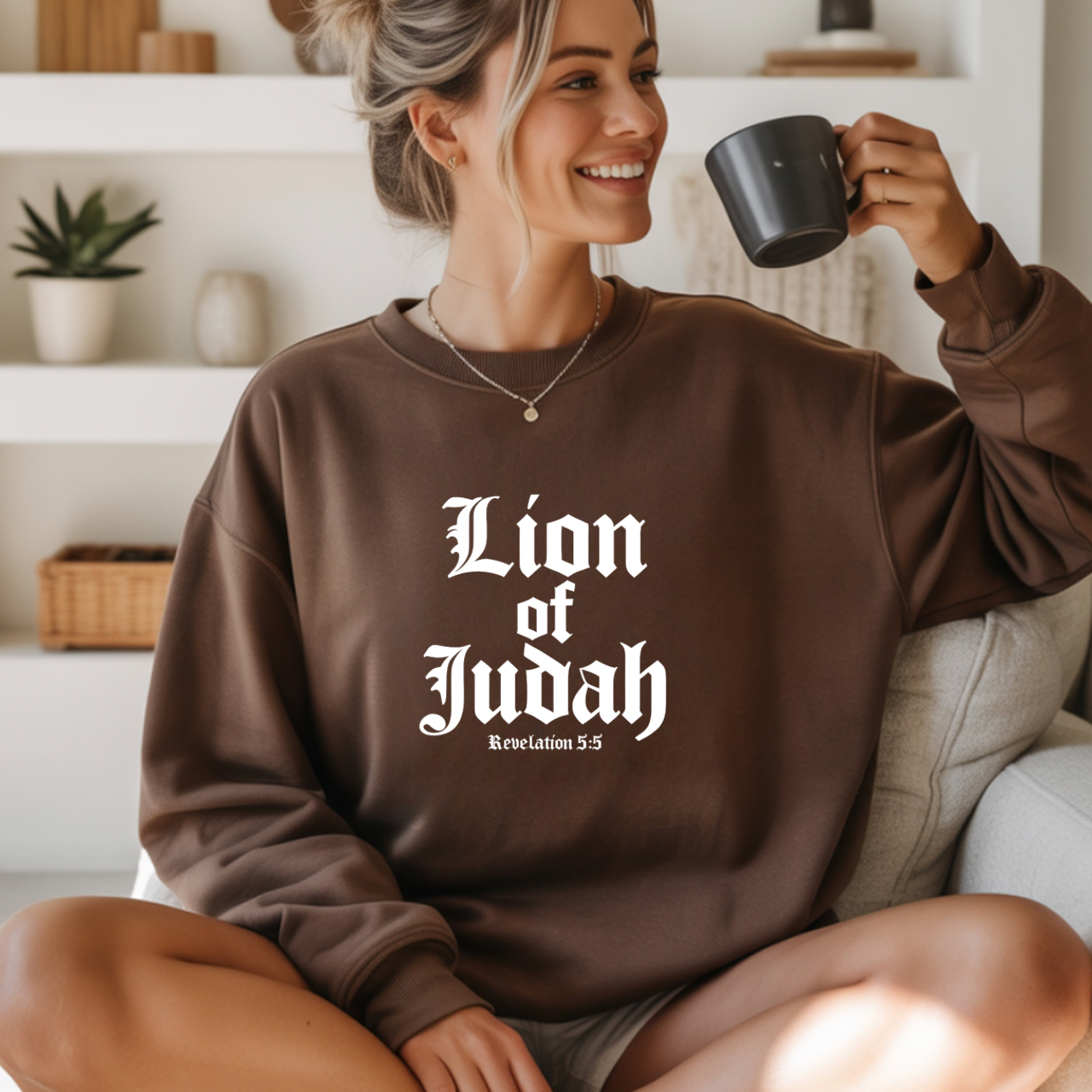 Lion of Judah Christian Gildan Unisex Sweatshirt | Crewneck Pullover | Christian Gift