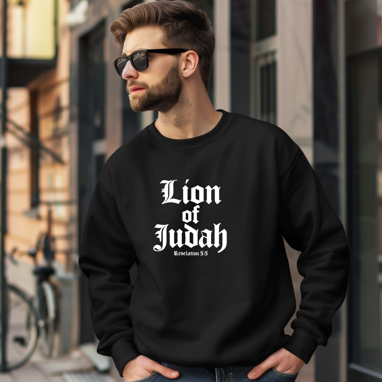 Lion of Judah Christian Gildan Unisex Sweatshirt | Crewneck Pullover | Christian Gift