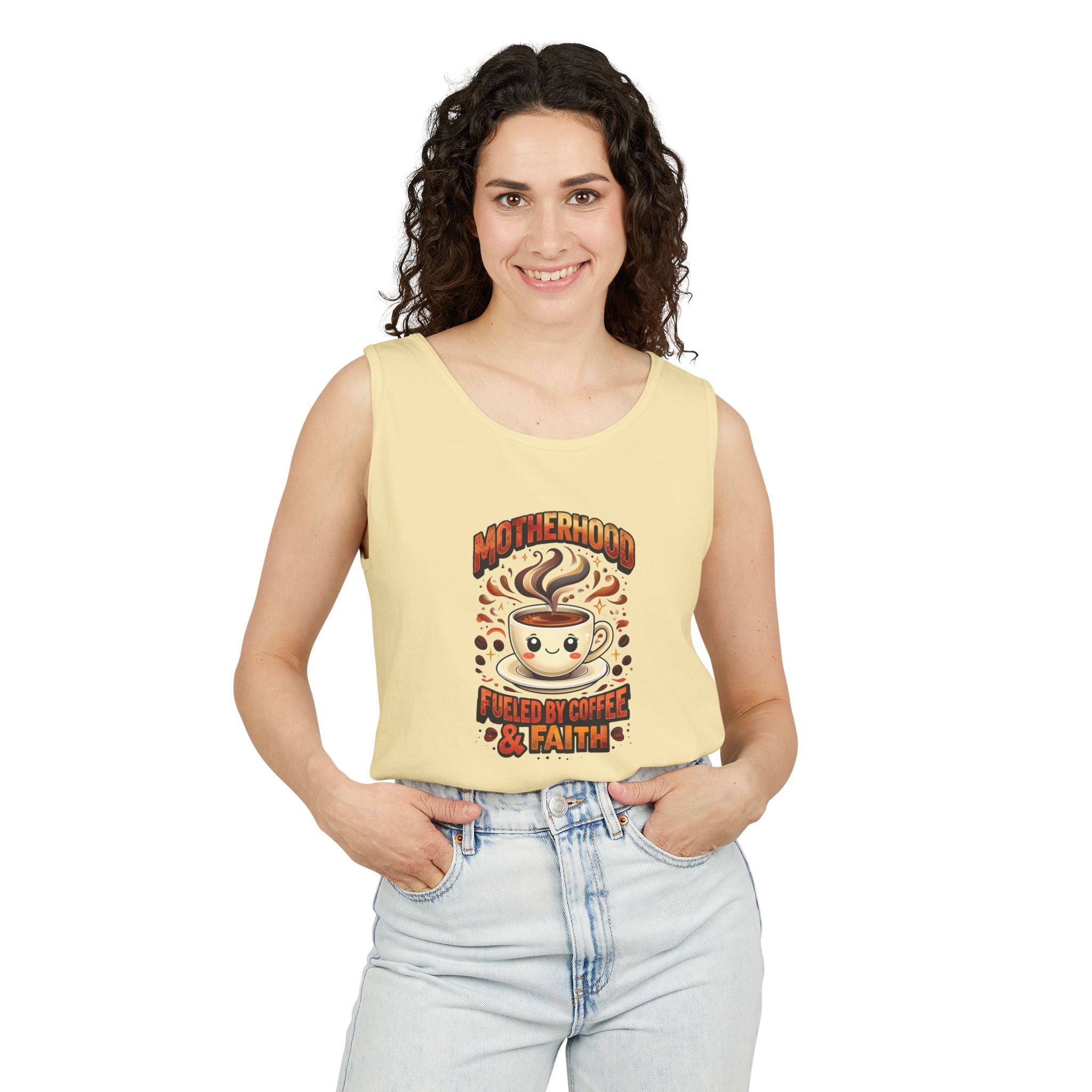 Motherhood Comfort Colors Tank Top | Relaxed Garment-Dyed Cotton Tee | Women’s Gift