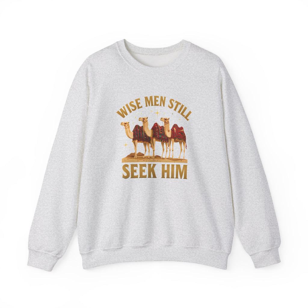 Wise Men Still Seek Him Gildan Unisex Crewneck Sweatshirt | Gift for Men | Religious Holiday Apparel