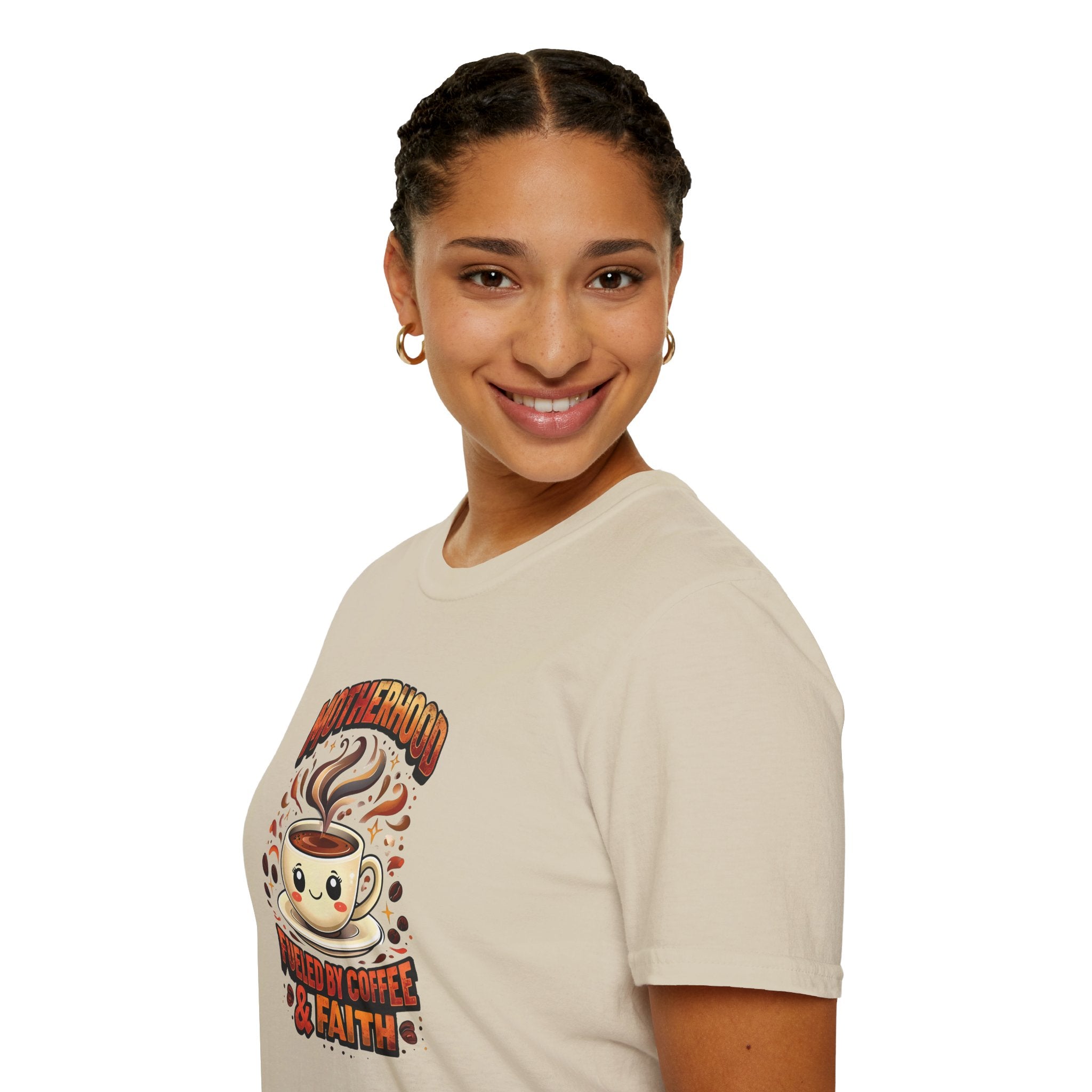 Motherhood Fueled By Coffee & Faith Gildan tshirt | Christian Mom Shirt and gift
