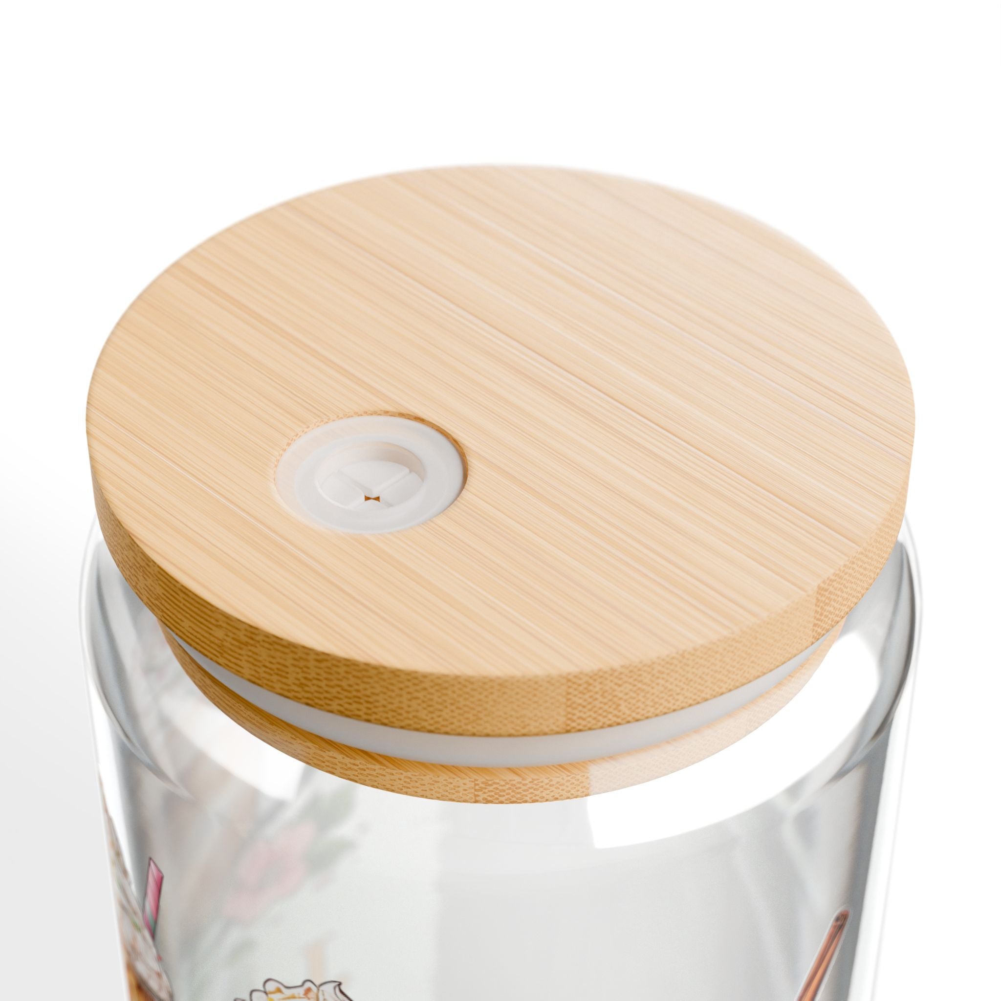 Jesus Loves Me a Latte Glass Cup | Christian Iced Coffee Cup with Lid & Straw | 16oz Faith Gift