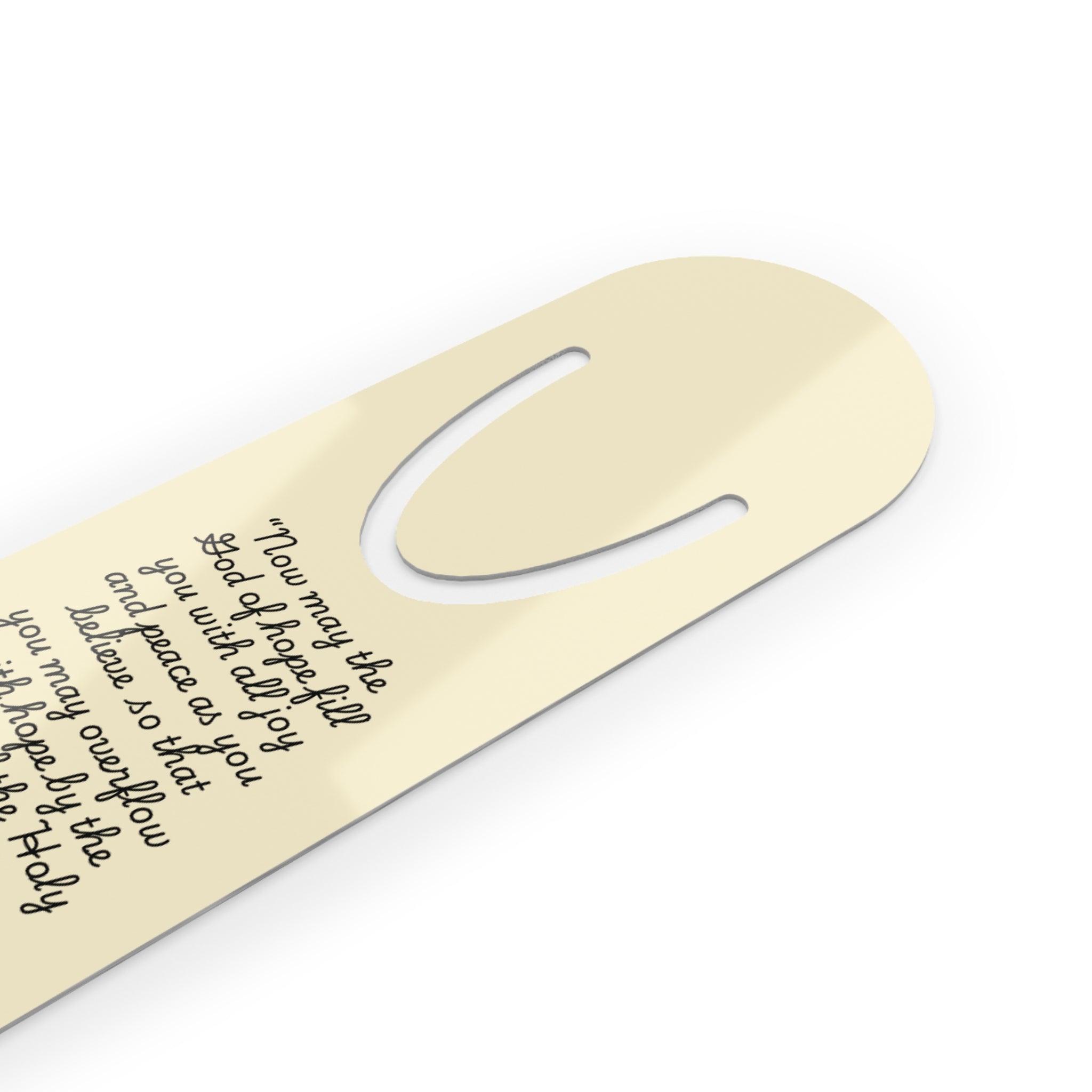 Romans 15:13 Christian Scripture Bookmark | Aluminum  Bookmark | Christian Gift
