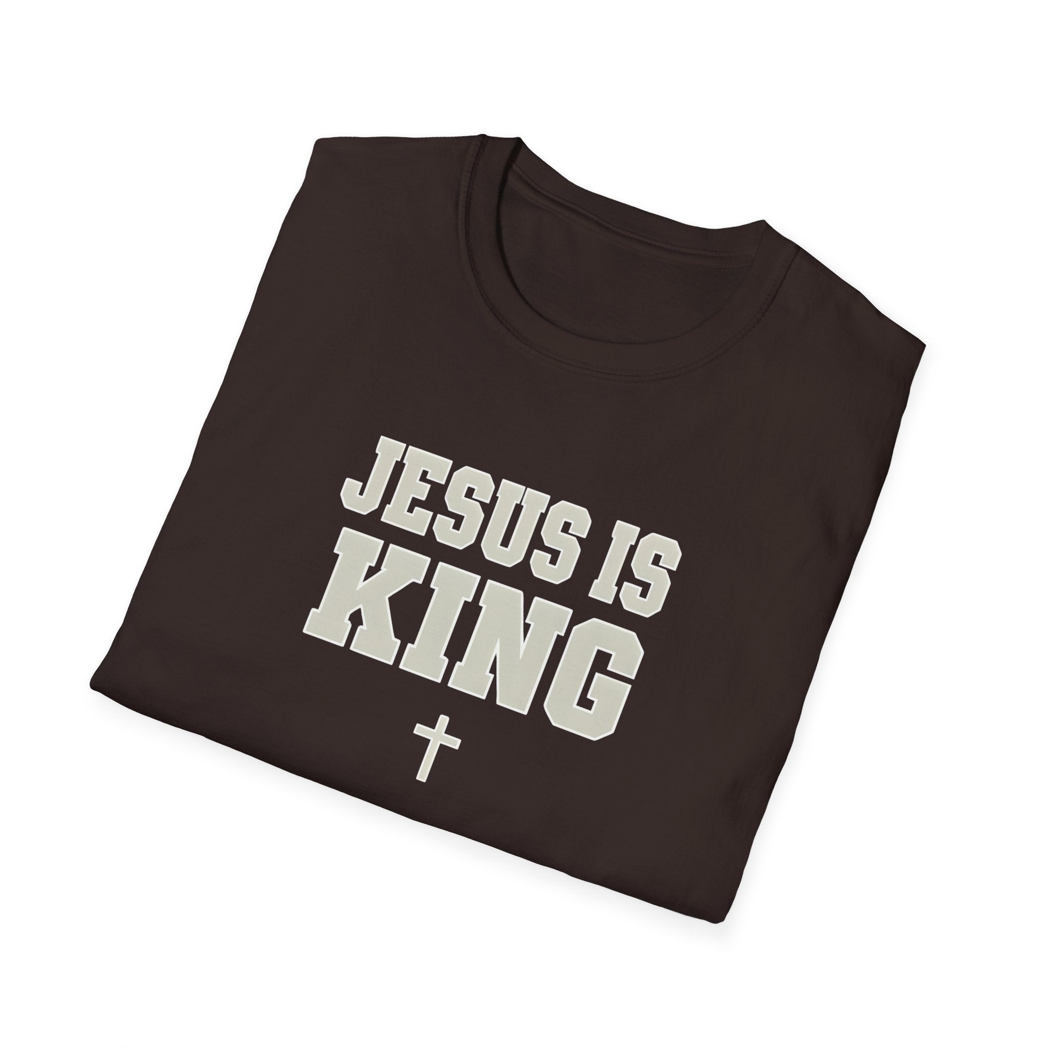 Jesus is King Unisex Gildan Softstyle T-Shirt | Christian Faith Apparel | Christian Gifts