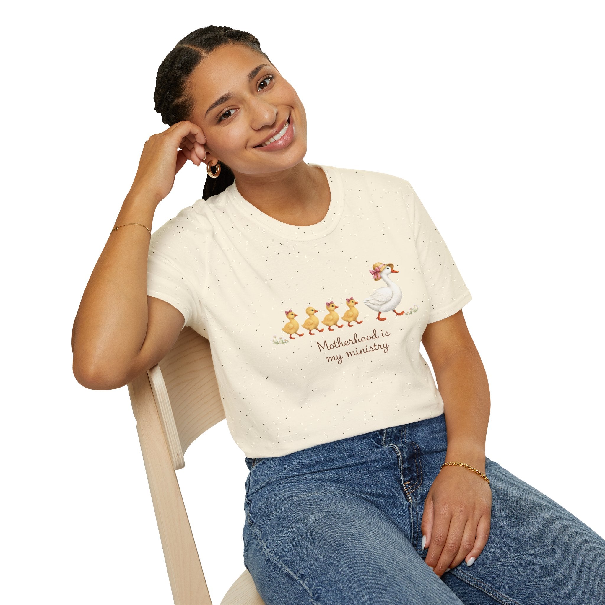 Motherhood Is My Ministry Gildan Softstyle Unisex Tee | Christian Mom T-Shirt