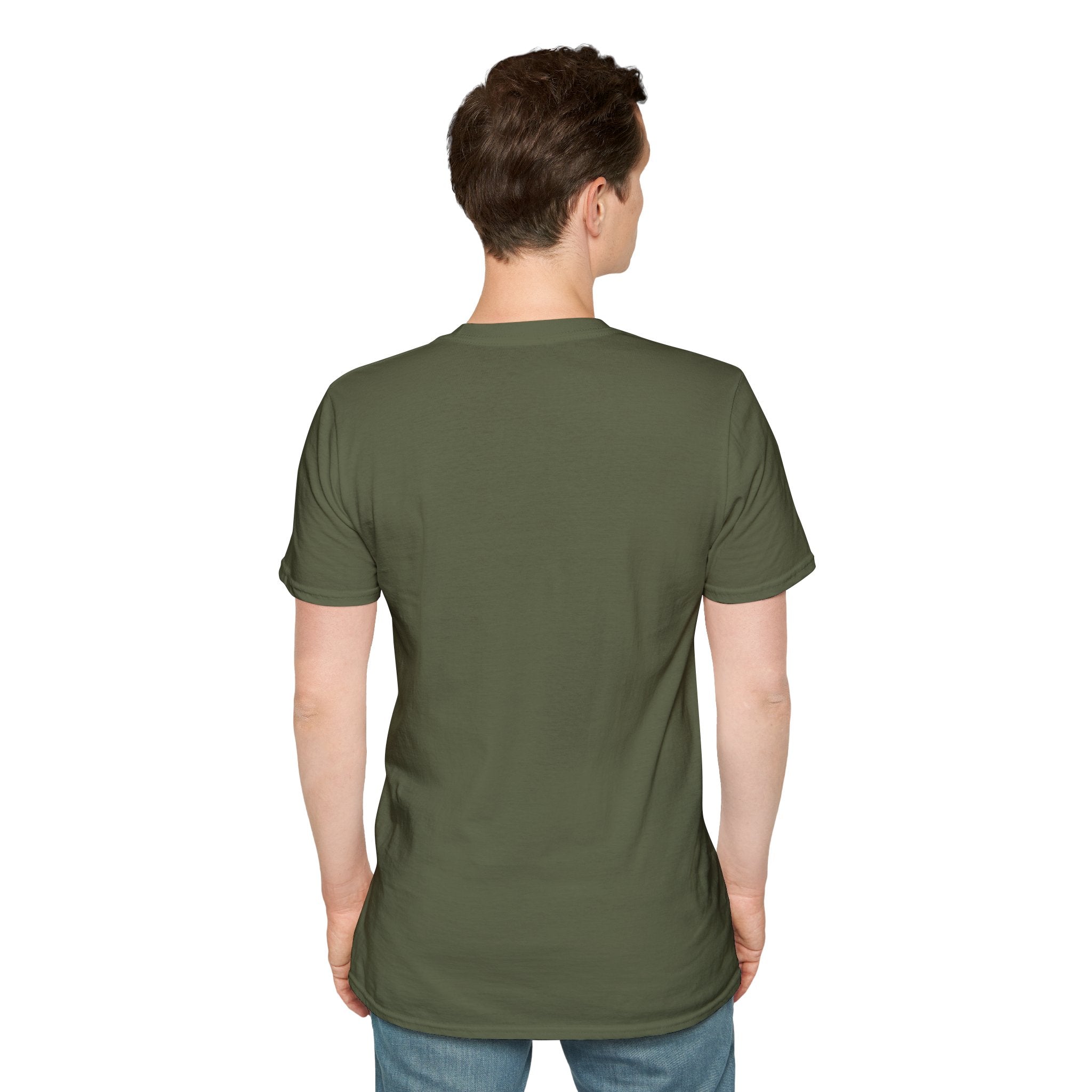 Just A Guy Who Loves Jesus And Gardening Gildan Christian T-Shirt for Men | Faith Based Gardening Shirt | Gardener Gift Tee