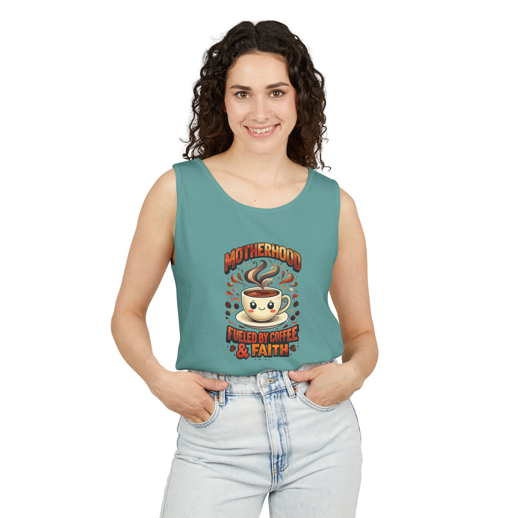 Motherhood Comfort Colors Tank Top | Relaxed Garment-Dyed Cotton Tee | Women’s Gift