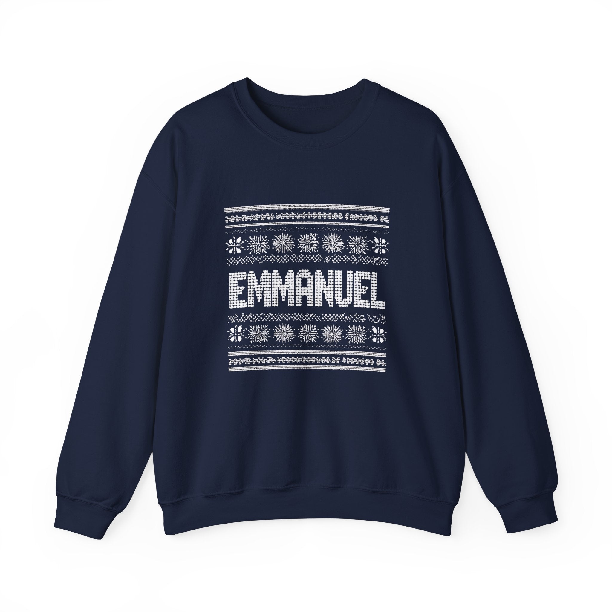 Emmanuel Gildan Unisex Christmas Crewneck Sweatshirt |Christian Holiday Gift