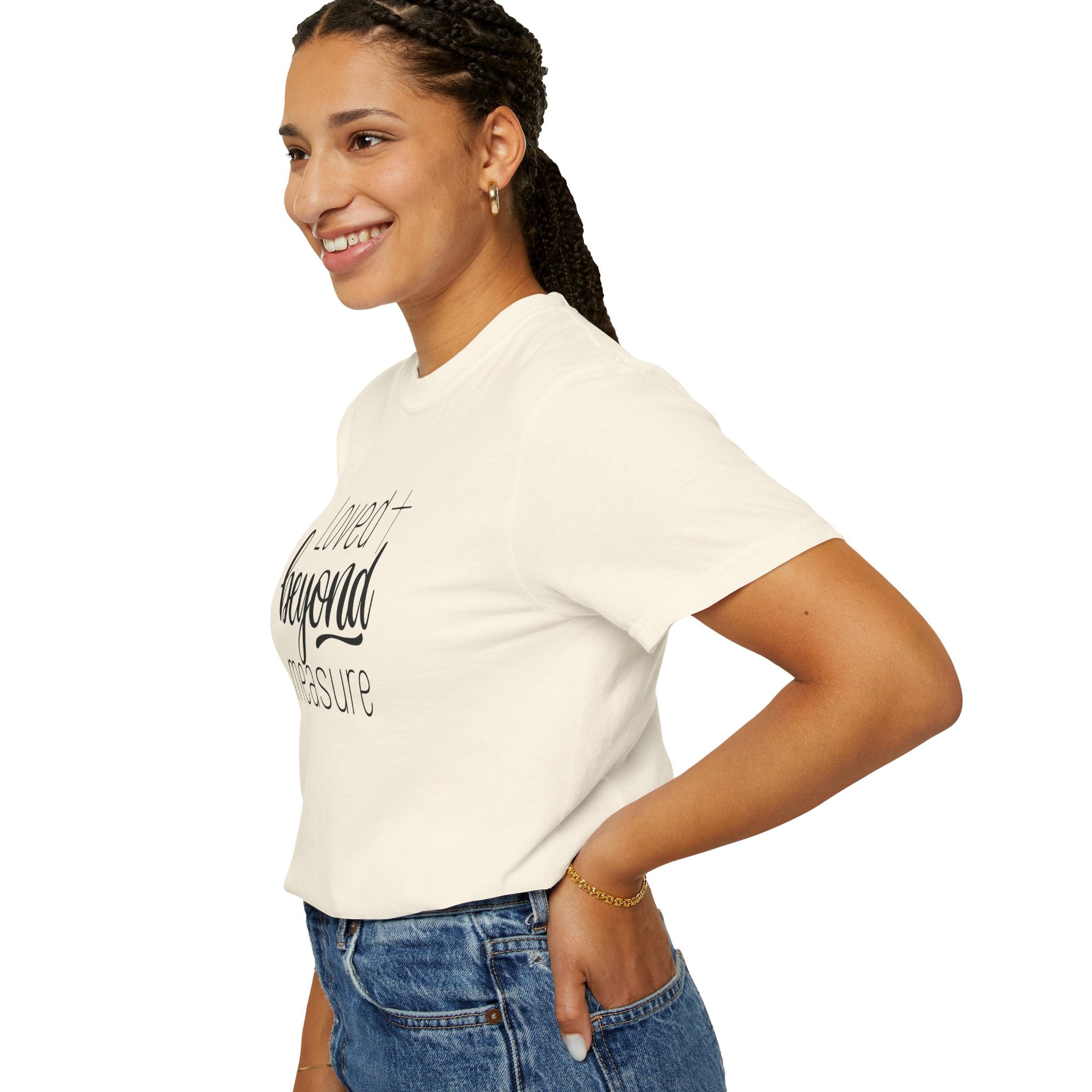 Loved Beyond Measure Unisex Garment-Dyed T-Shirt Soft Cotton Faith Shirt Christian Gift Tee S–4XL