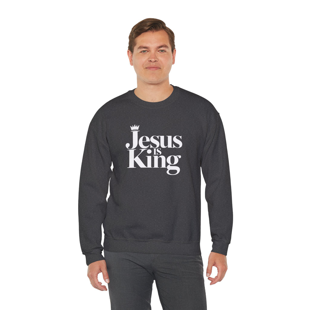 Jesus Is King Sweatshirt — Christian Faith Crewneck