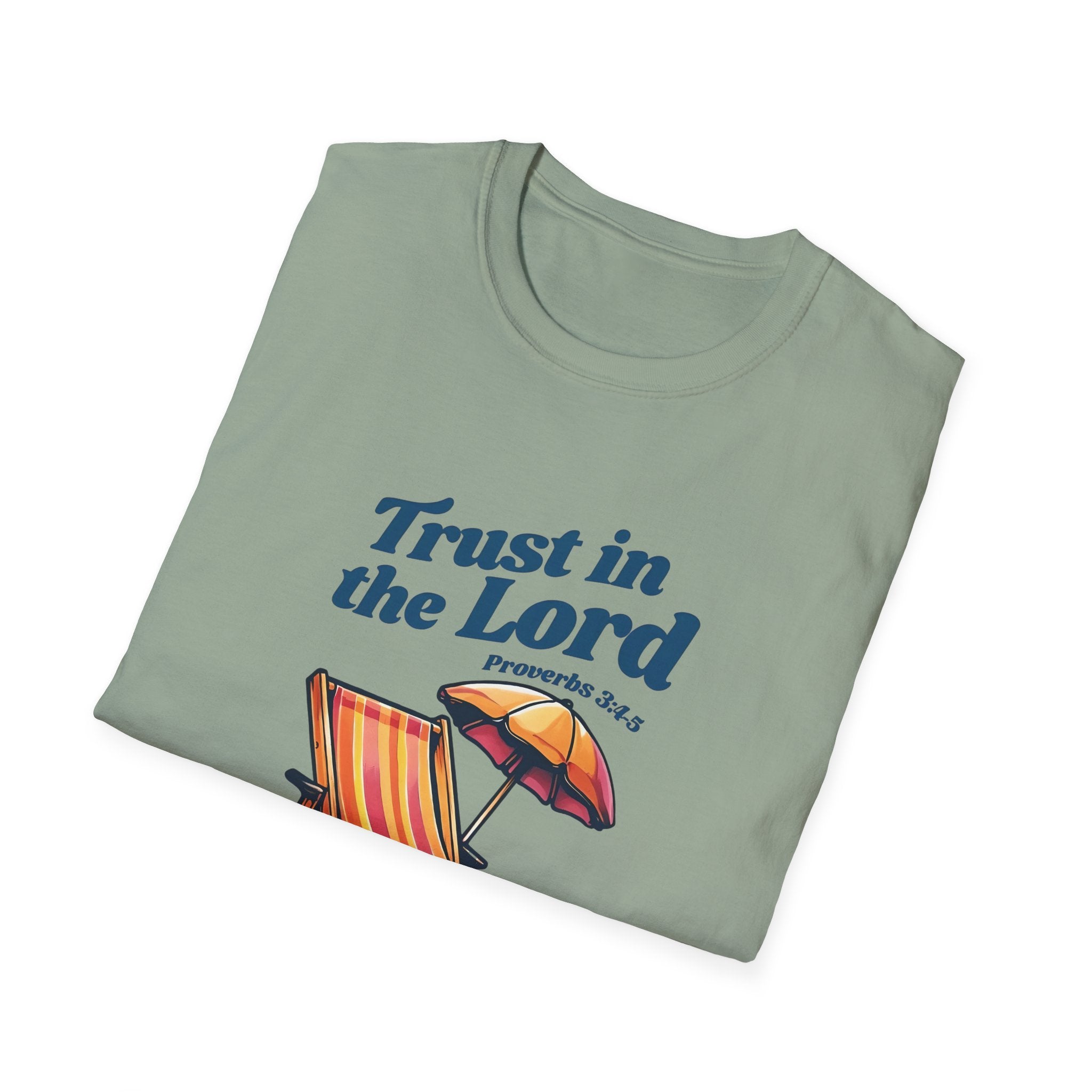 Trust in the Lord Gildan Christian T-Shirt | Beach Graphic Tee | Jesus Shirt | Faith Apparel