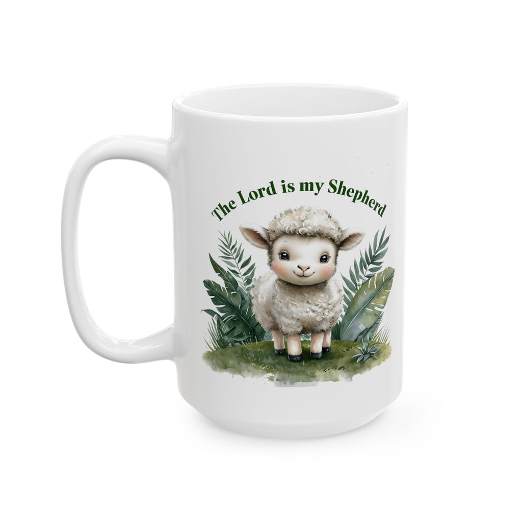 The Lord Is My Shepherd Mug – Christian Coffee Mug – Bible Verse Christian Gift