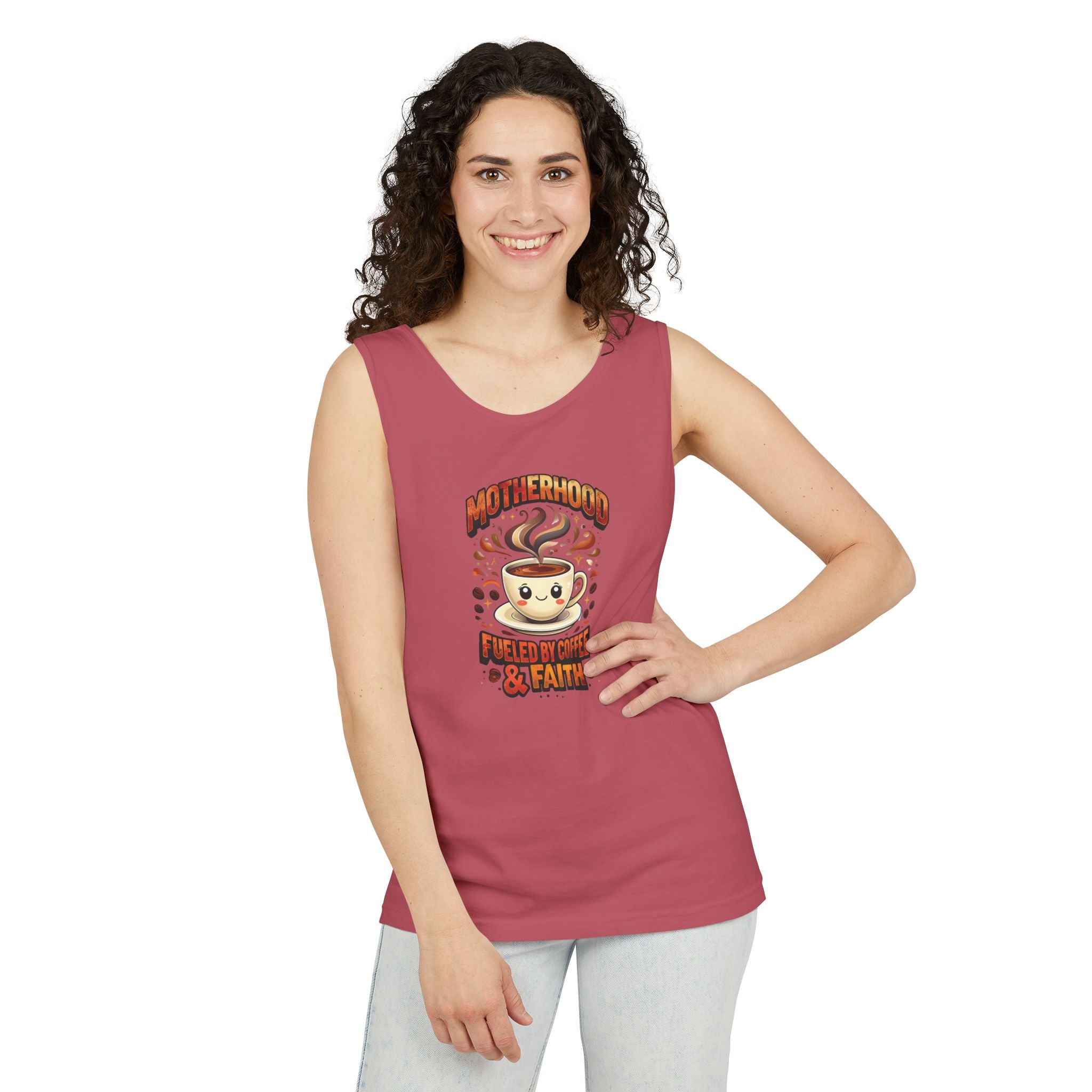 Motherhood Comfort Colors Tank Top | Relaxed Garment-Dyed Cotton Tee | Women’s Gift