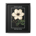 God is Good All The Time Christian Framed Matte Canvas Wall Art | Faith Inspirational Home Decor