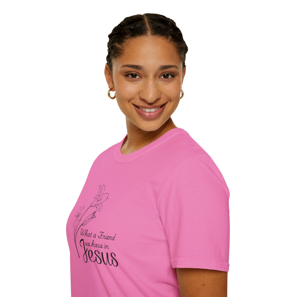 What a Friend We Have in Jesus Gildan Christian T-Shirt |  Faith Graphic Tee | Christian Gifts