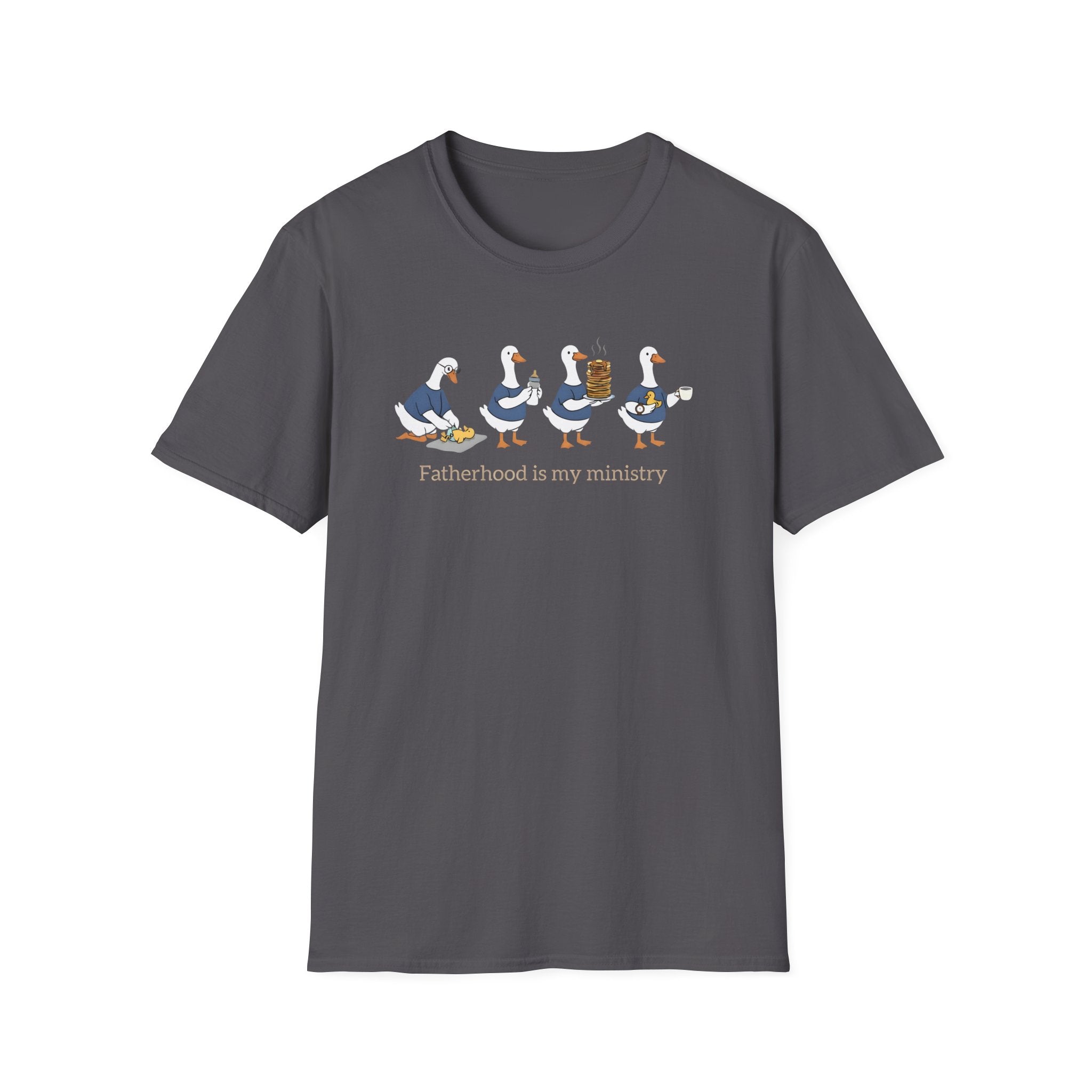 Fatherhood Is My Ministry Gildan T-Shirt | Christian Dad Gift | Faith-Based Tee