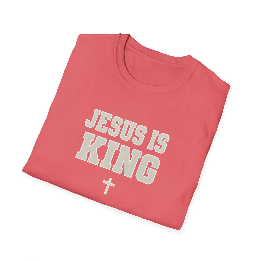 Jesus is King Unisex Gildan Softstyle T-Shirt | Christian Faith Apparel | Christian Gifts