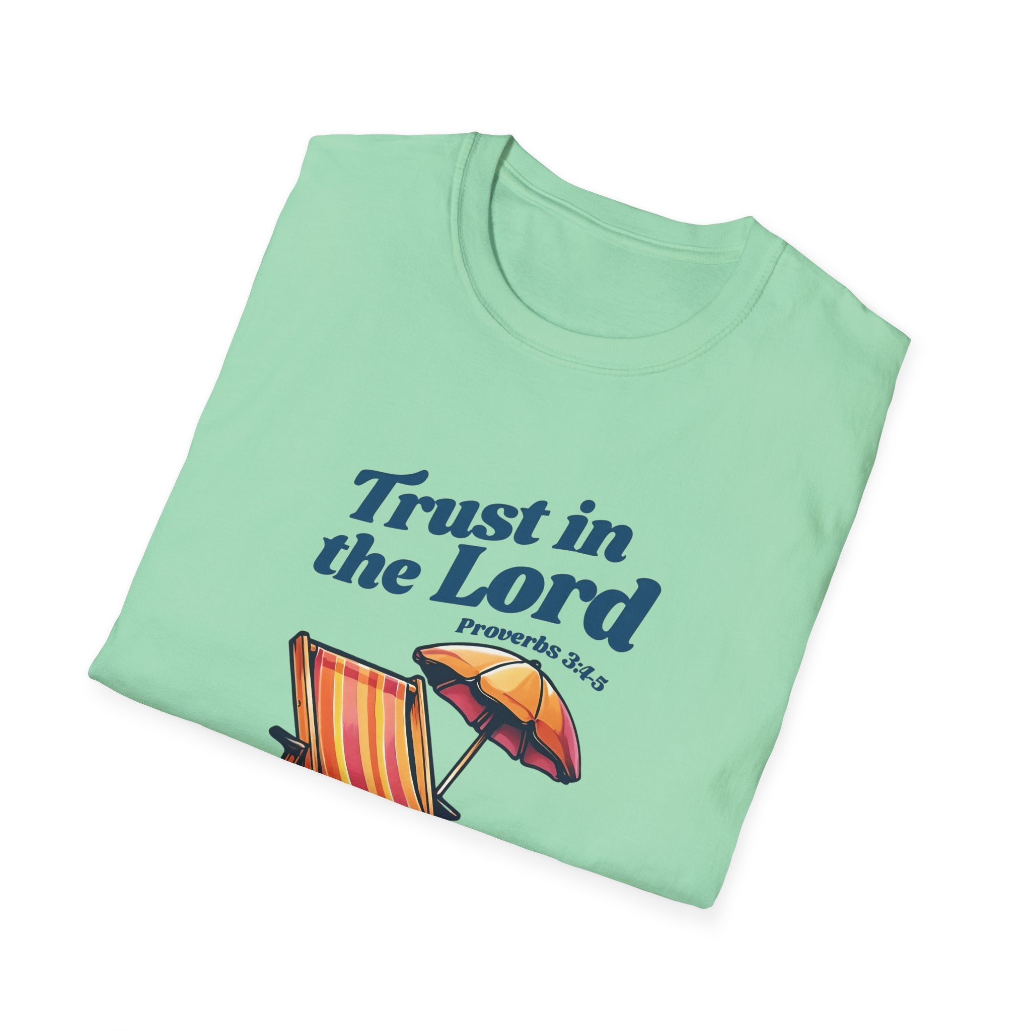 Trust in the Lord Gildan Christian T-Shirt | Beach Graphic Tee | Jesus Shirt | Faith Apparel