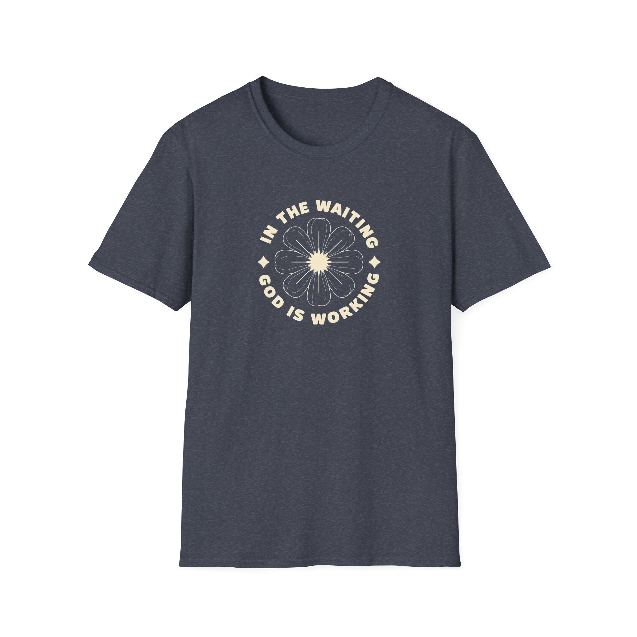 In the Waiting God Is Working Christian Gildan Unisex T-shirt | Women’s Faith Graphic Tee