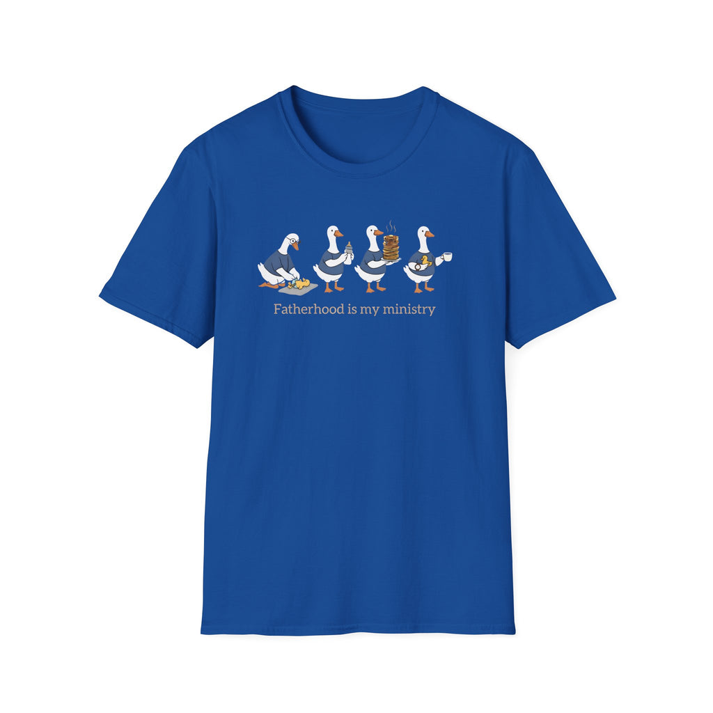 Fatherhood Is My Ministry Gildan T-Shirt | Christian Dad Gift | Faith-Based Tee