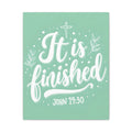 It Is Finished (John 19:30) Matte Canvas Wall Art | Christian Home Decor
