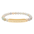 El Roi Christian Bracelet for Women | Natural Stone Stretch | Faith Jewelry Gift
