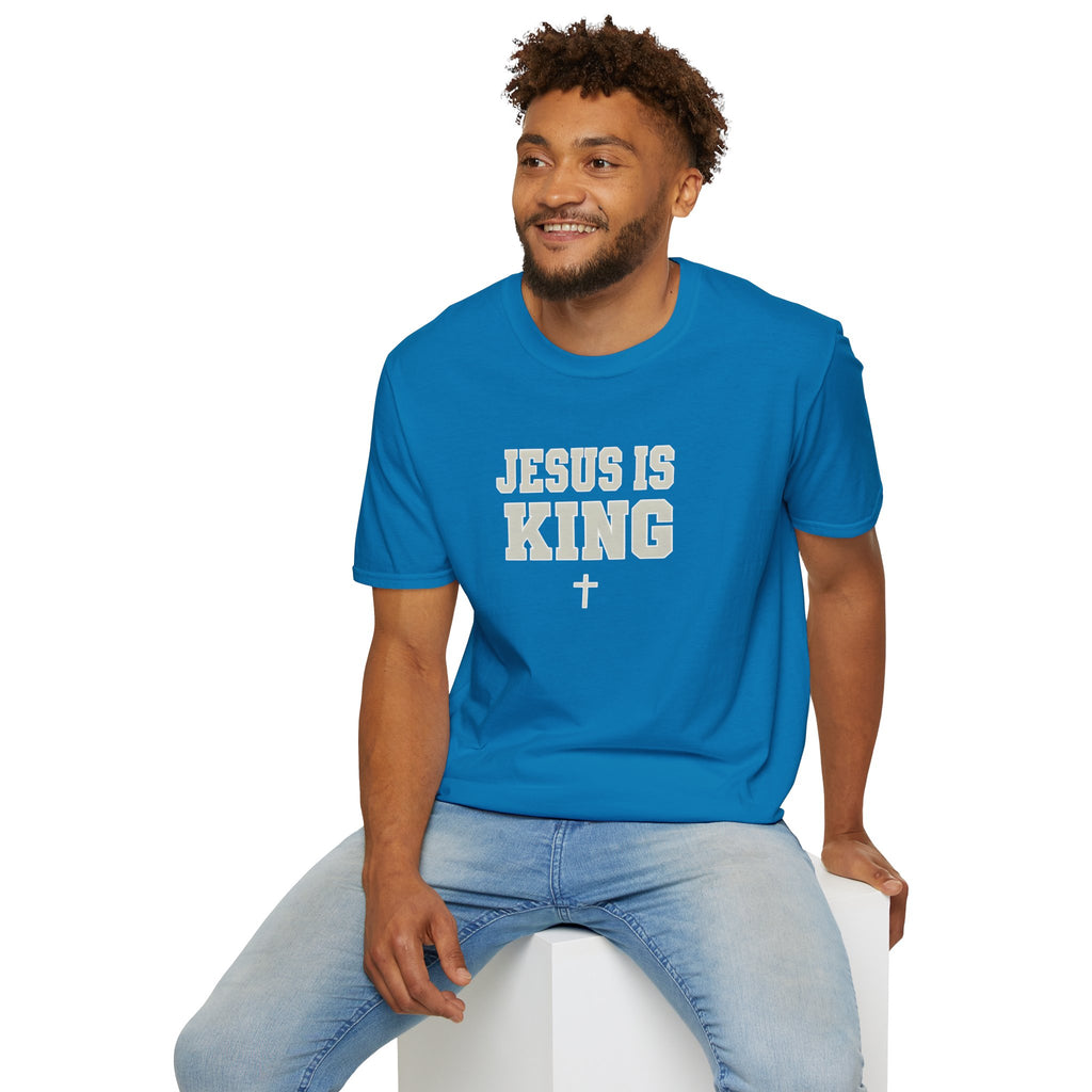Jesus is King Unisex Gildan Softstyle T-Shirt | Christian Faith Apparel | Christian Gifts