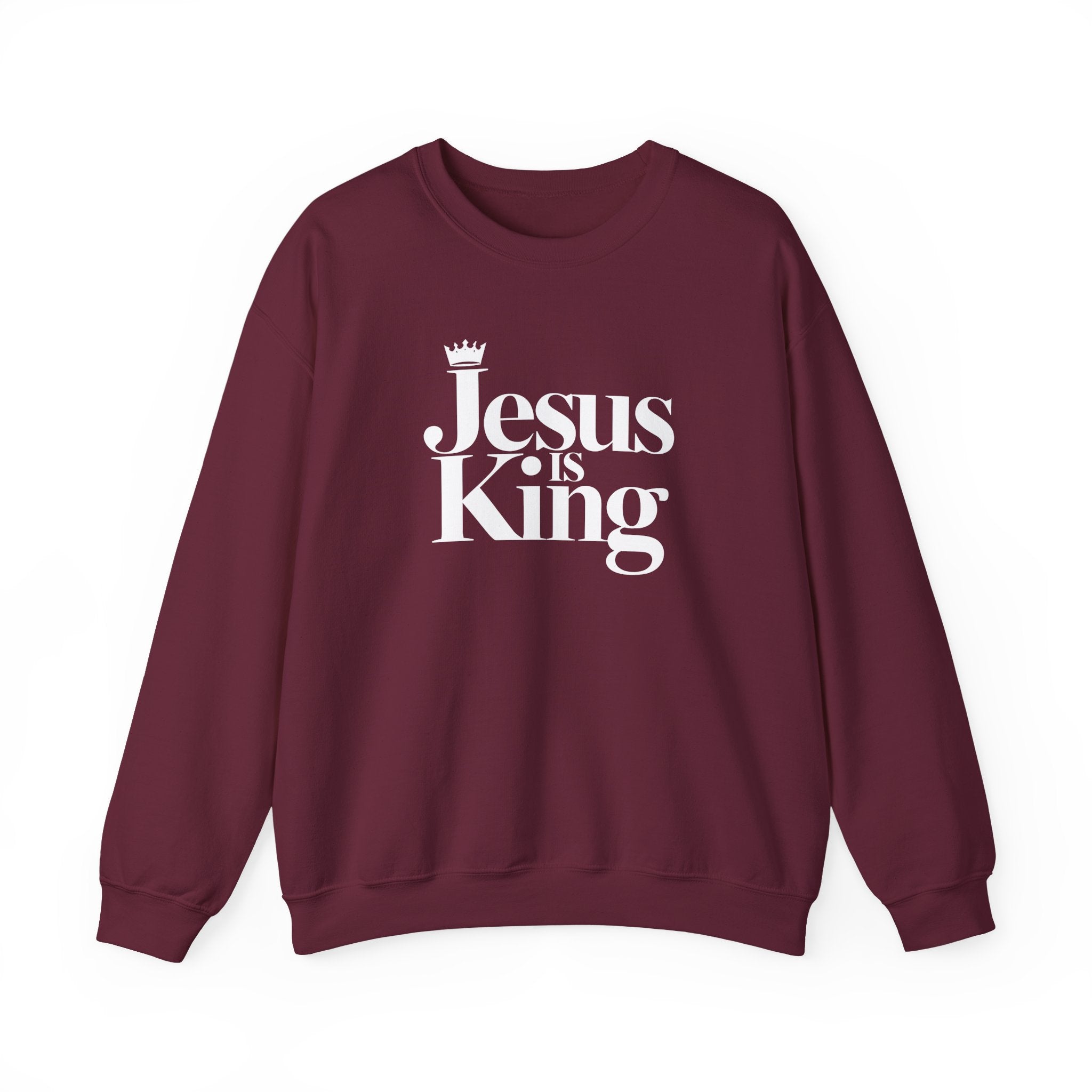 Jesus Is King Sweatshirt — Christian Faith Crewneck