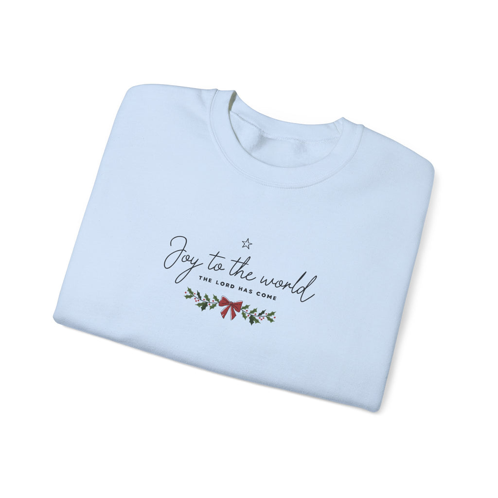 Joy to the World Gildan Unisex Sweatshirt | Faith Crewneck Pullover | Holiday Cozy Winter Gift Top
