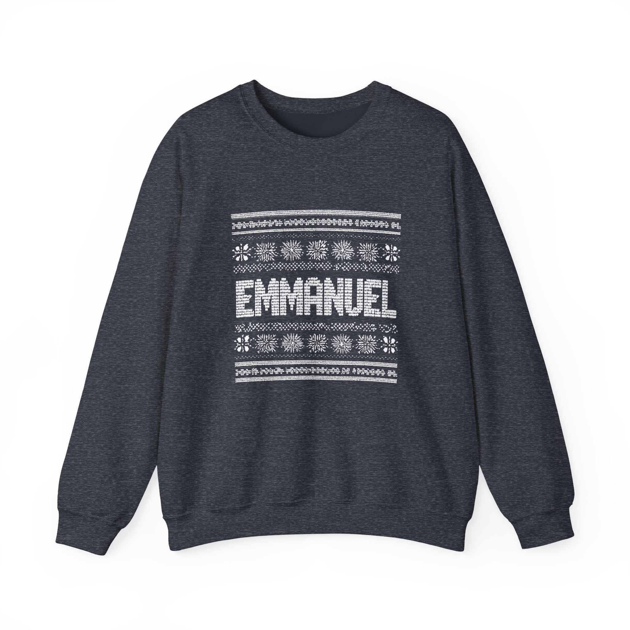 Emmanuel Gildan Unisex Christmas Crewneck Sweatshirt |Christian Holiday Gift
