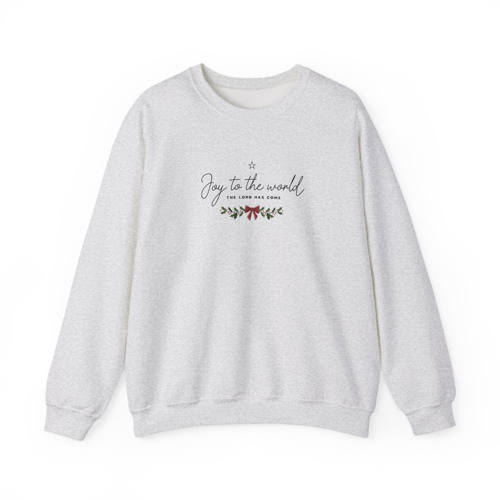 Joy to the World Gildan Unisex Sweatshirt | Faith Crewneck Pullover | Holiday Cozy Winter Gift Top